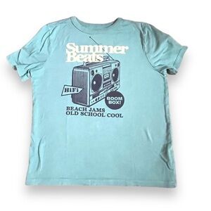 GAP Summer Beats t shirt size small boys blue